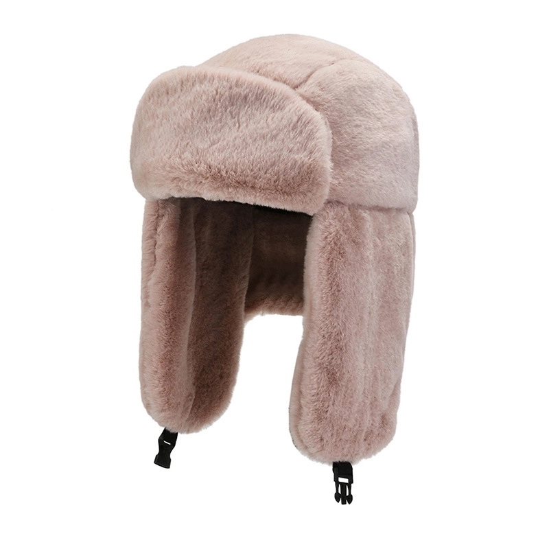 Adults Winter Plush Windproof Full Hood Earflap Hat 9