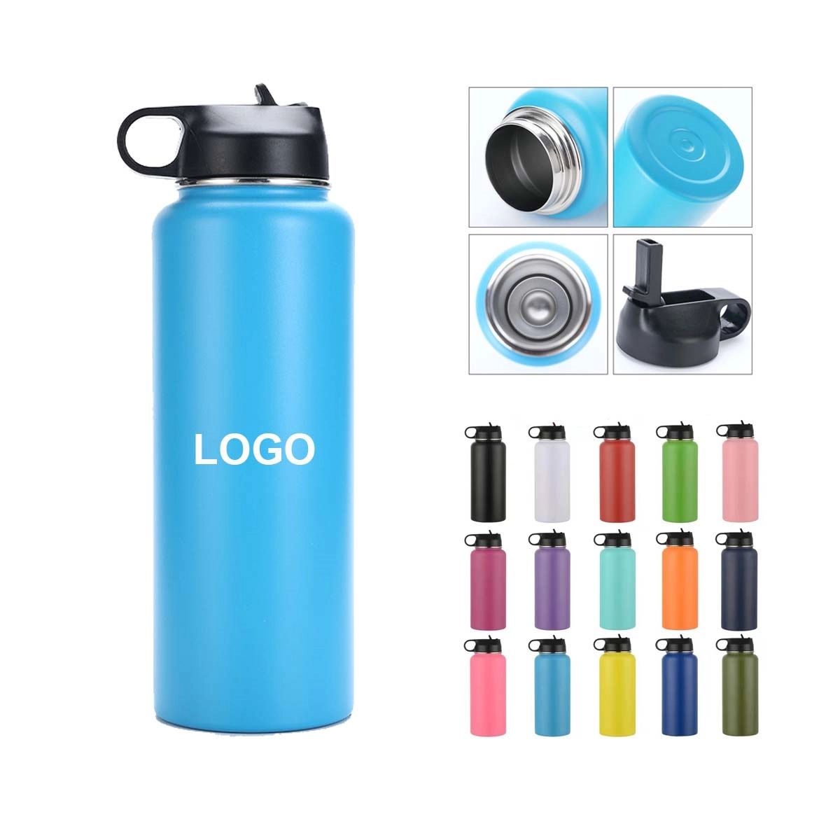 32 oz Insulated Water Bottle, custom water bottle with logo imprint 1