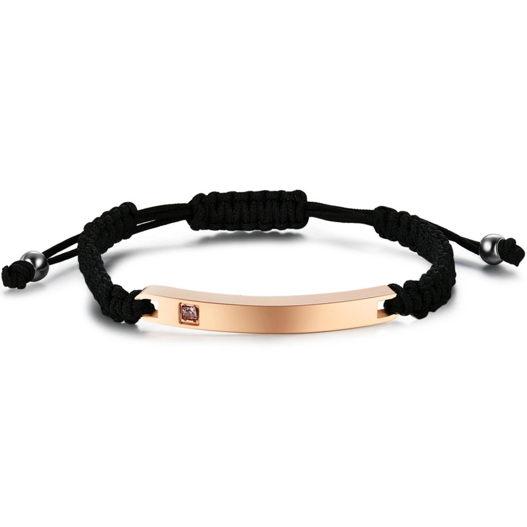 Stainless Steel Zircon Adjustable Bracelet 5