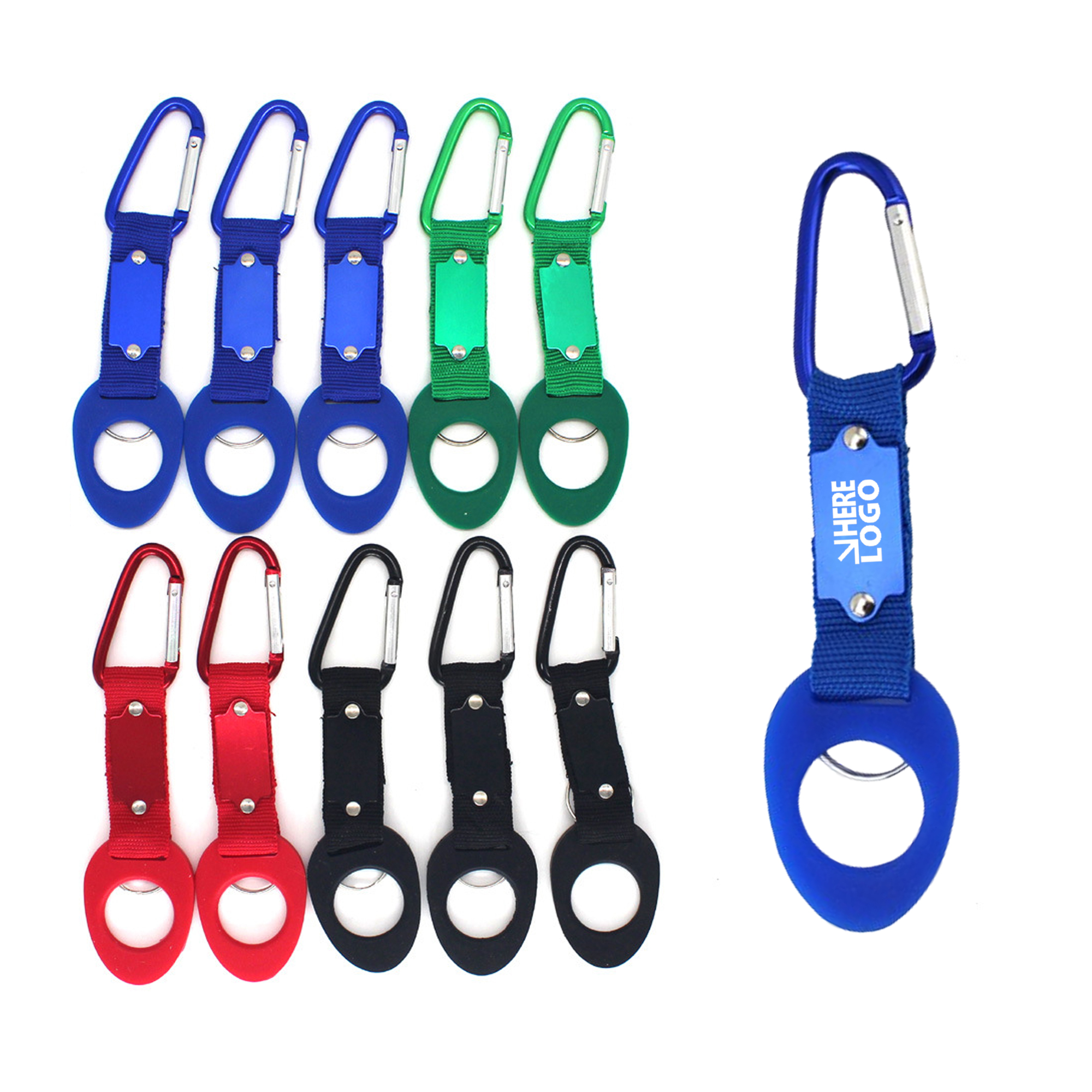 Rubber Water Bottle Buckle Aluminum Mountain Buckle 2