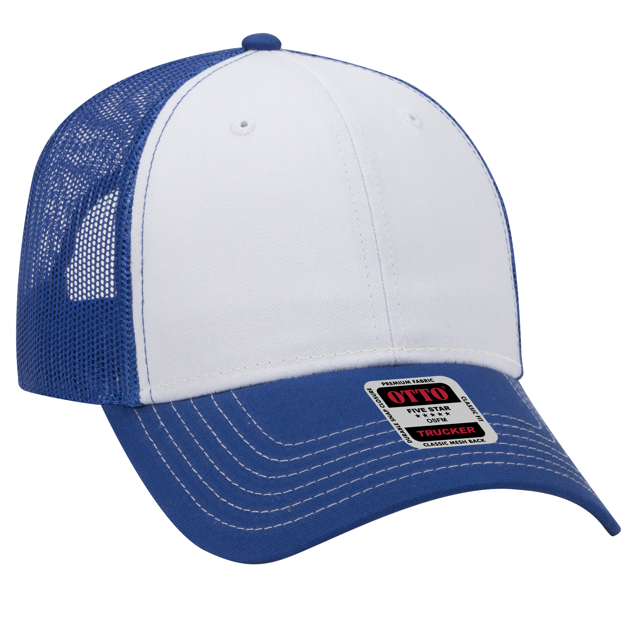 OTTO CAP® 6 Panel Low Profile Mesh Back Trucker Hat 16