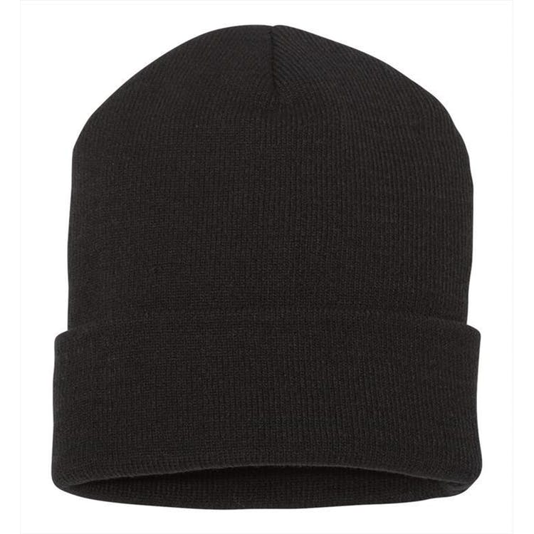 Adult Cuffed Beanie Black XL 2