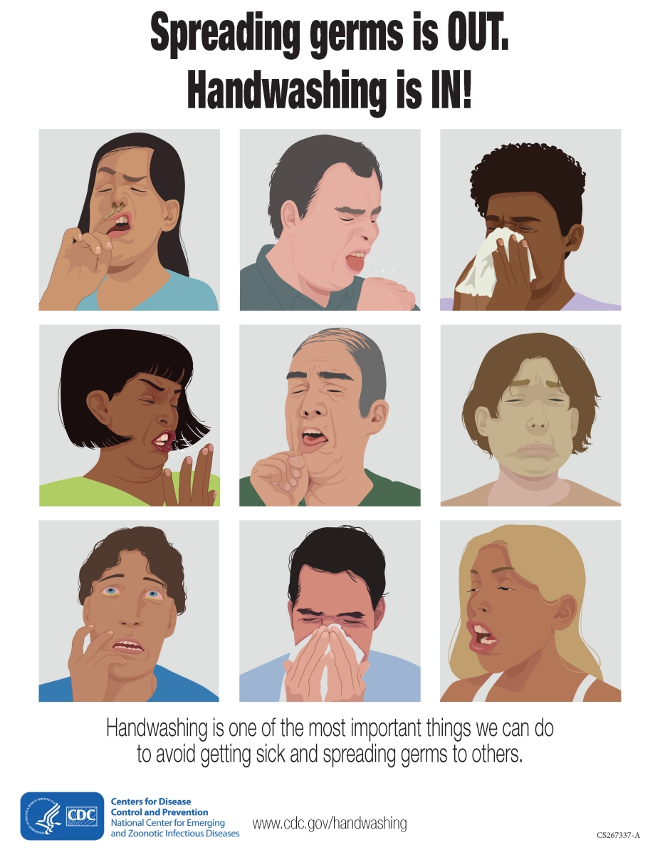 CDC approved Stock Posters | Hand washing series (8.5x11) 5
