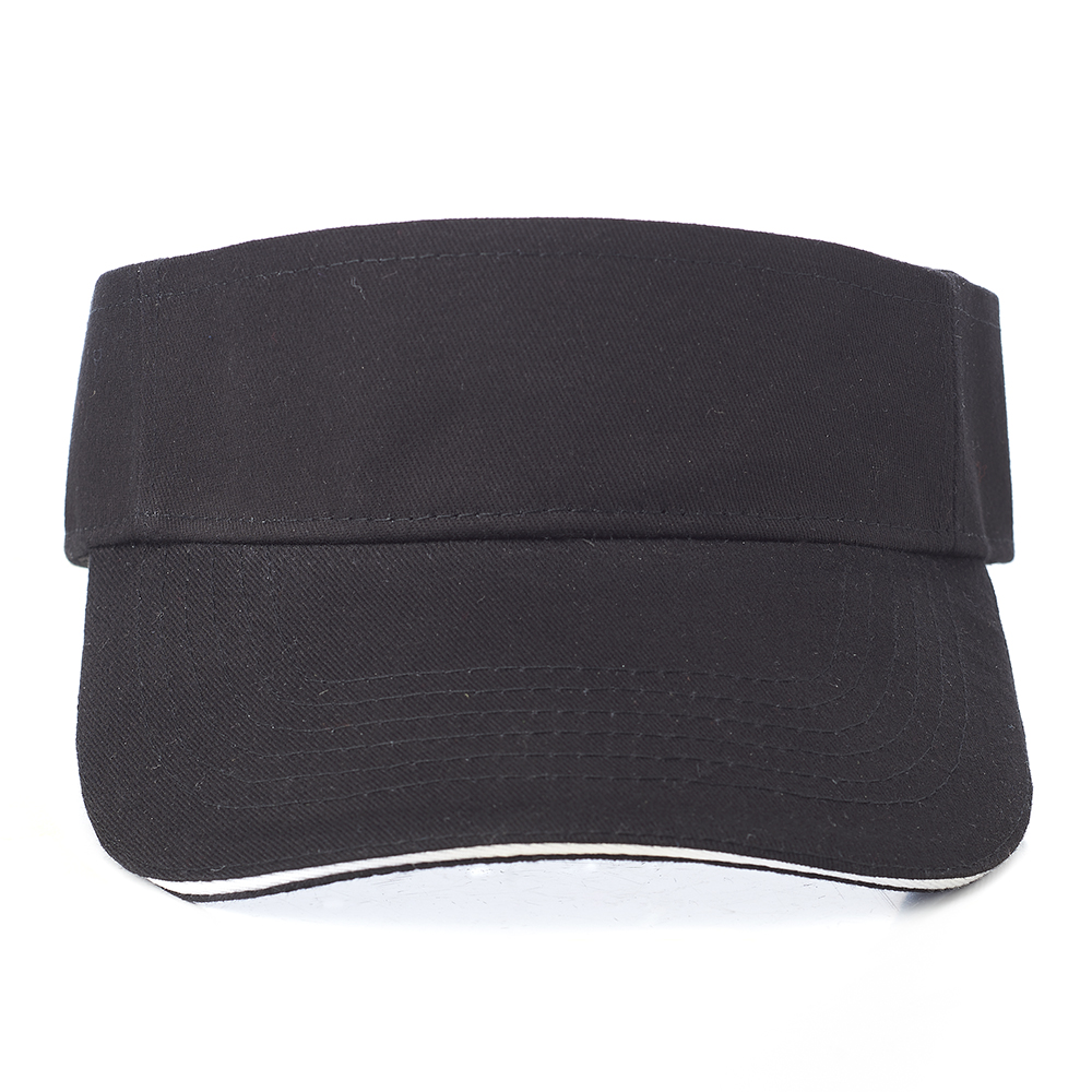 Solid Color Brushed Cotton Sandwich Visors 26