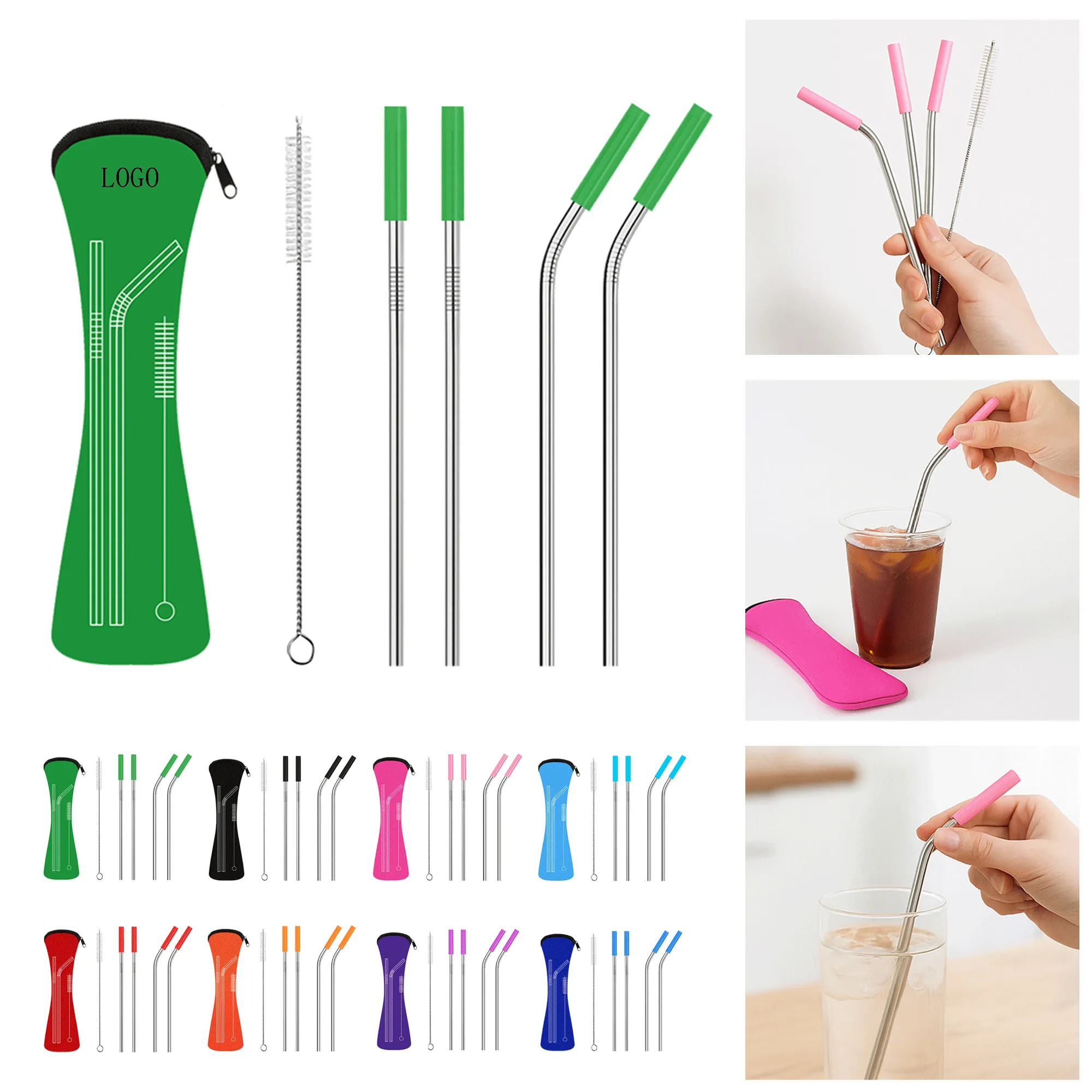 Stainless Steel Straw Set 2