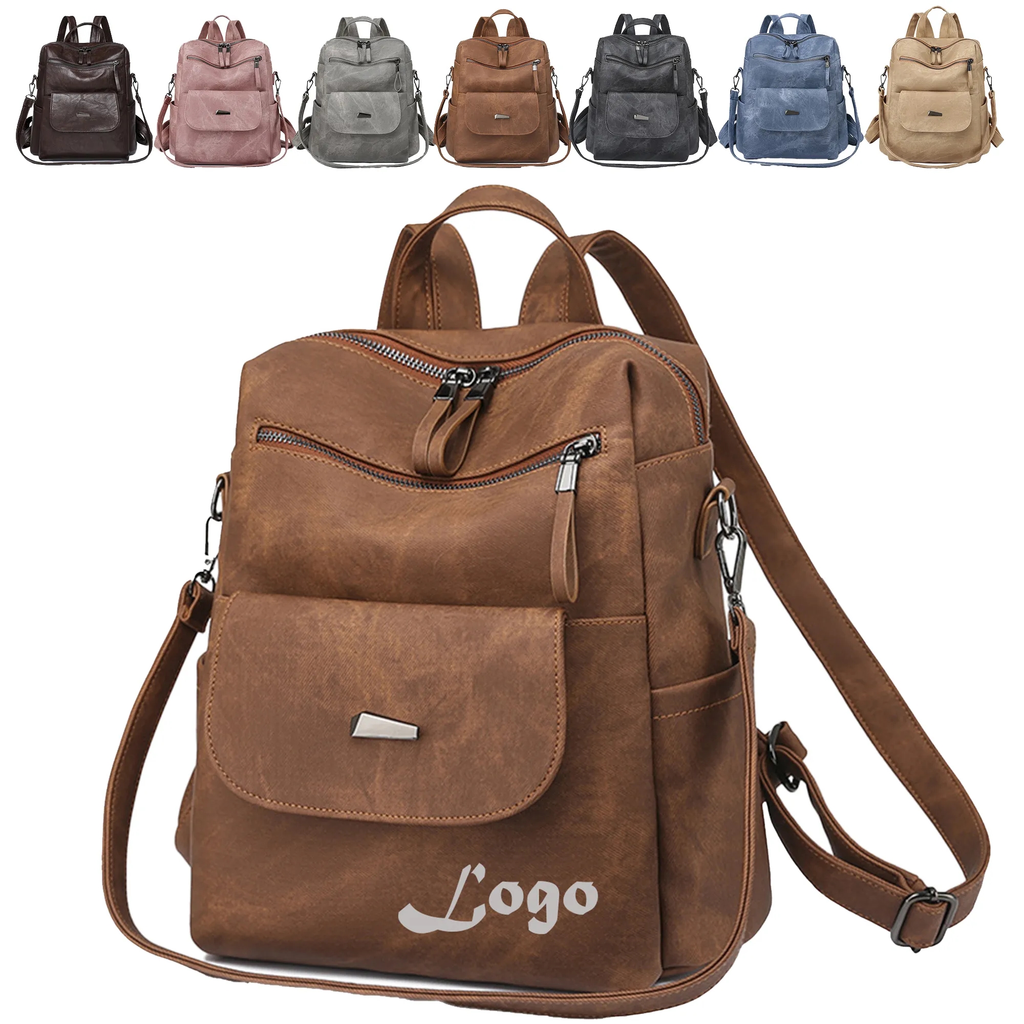 PU Leather Transformable Rucksack 5