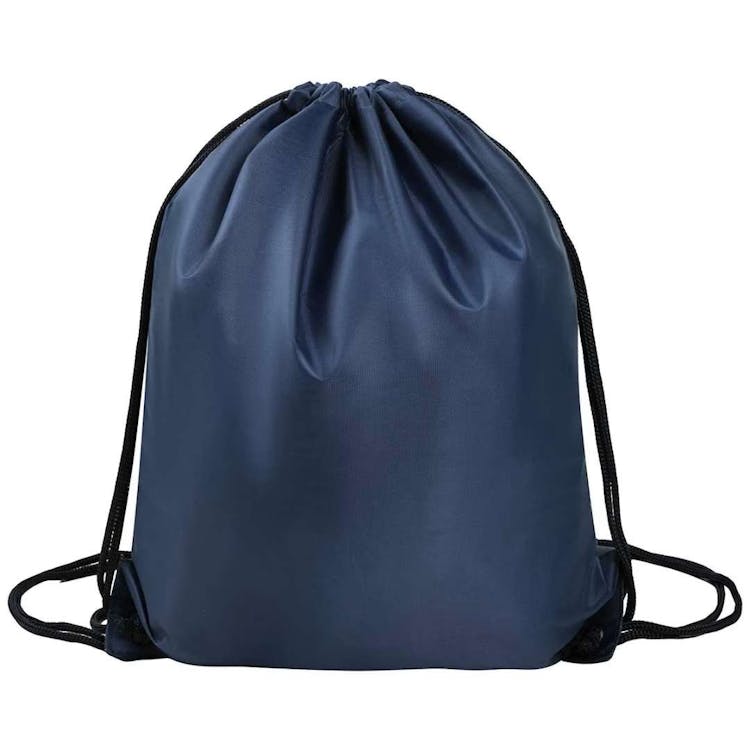Navy Drawstring Bag 17" 2