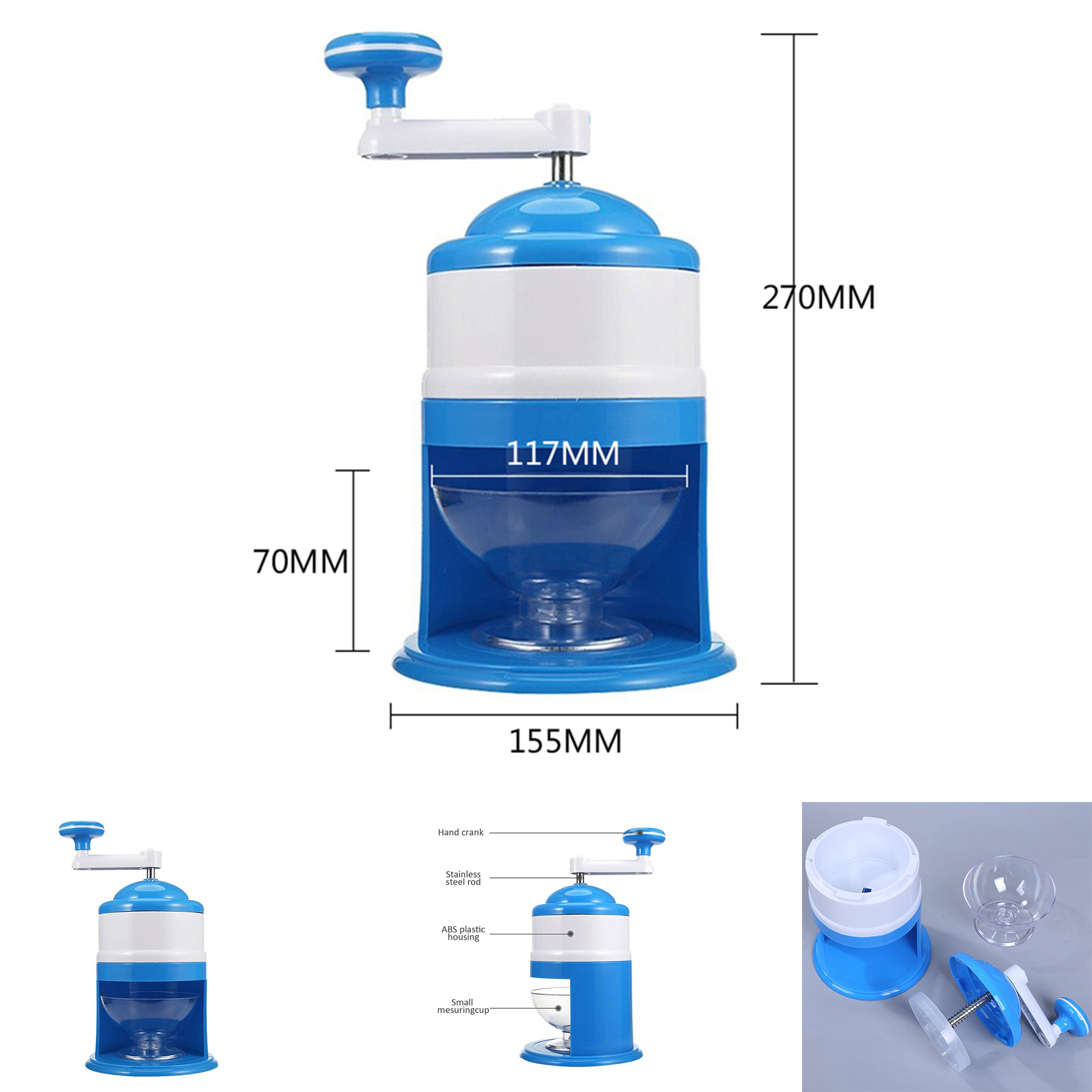 Household Easy Ice Shaver Crusher 2