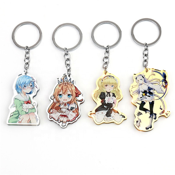 Custom Printed Acrylic Charms Keychain 3
