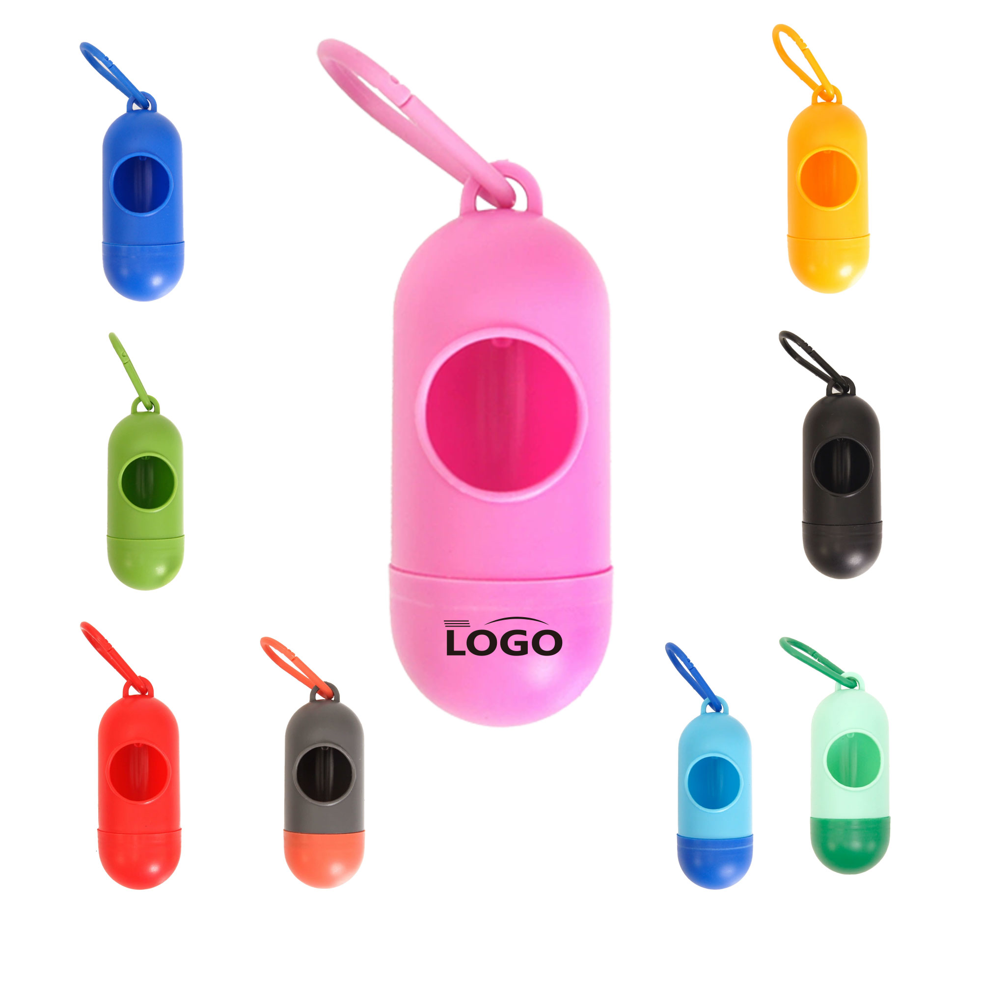 Colorful Capsule Pet Waste Bag Holder 3