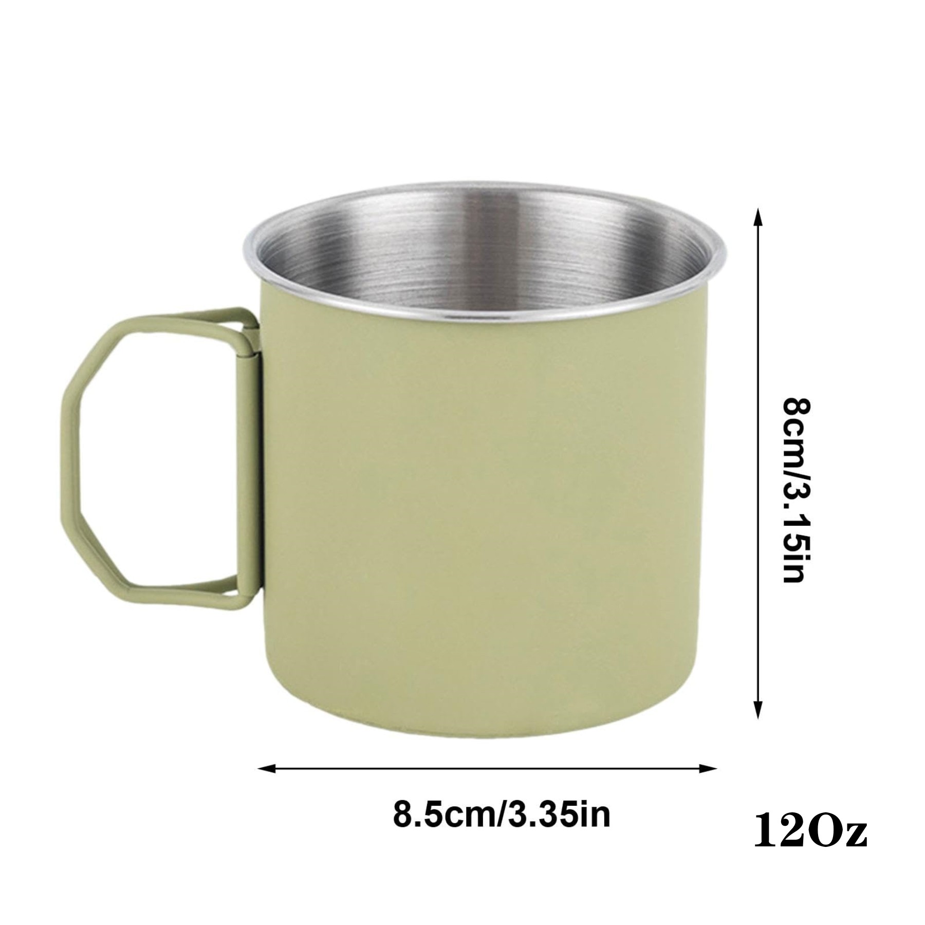 12 Oz. Outdoor Camping Cup W/Foldable Handle 2