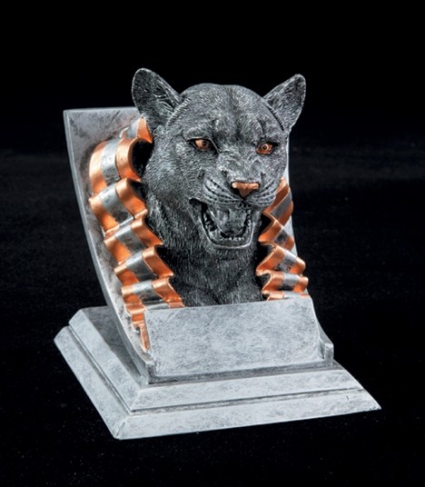 Cougar Spirit Mascot Resin 2