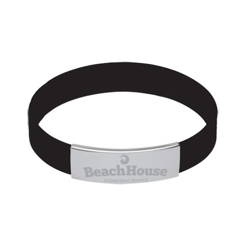 Silicone Bracelet w/Metal Accent 13