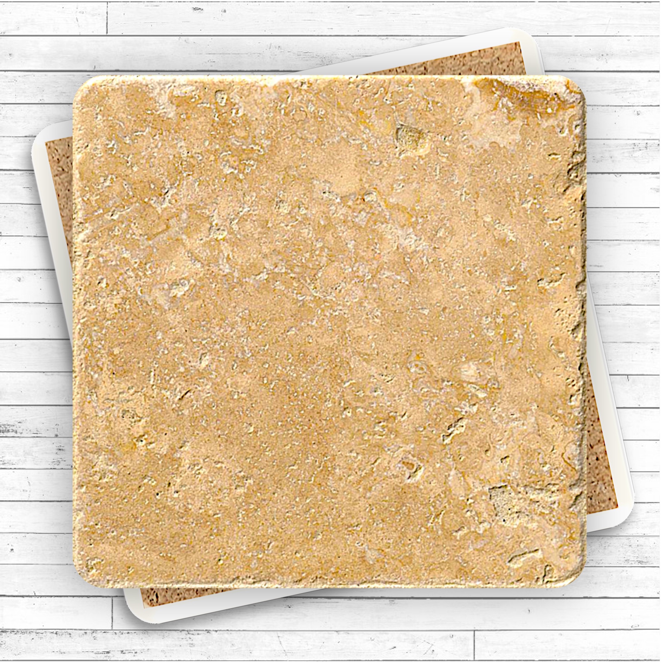 Faux Travertine Printed Square Coaster 5