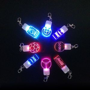 Acrylic Led Flashing Keychain 3