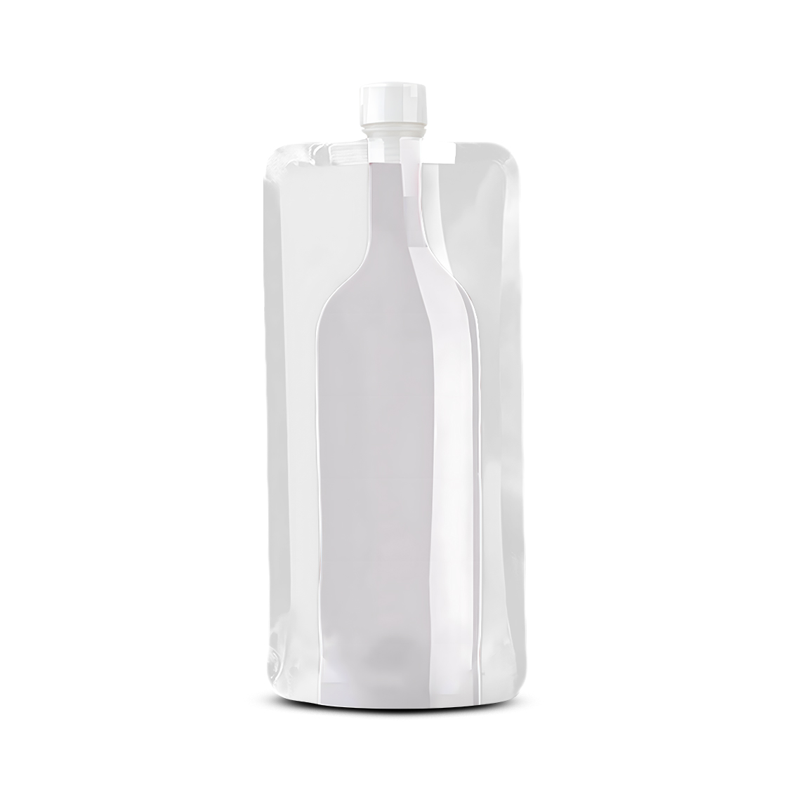 Folding Plastic Wine Bottle Flask 26 Oz 3