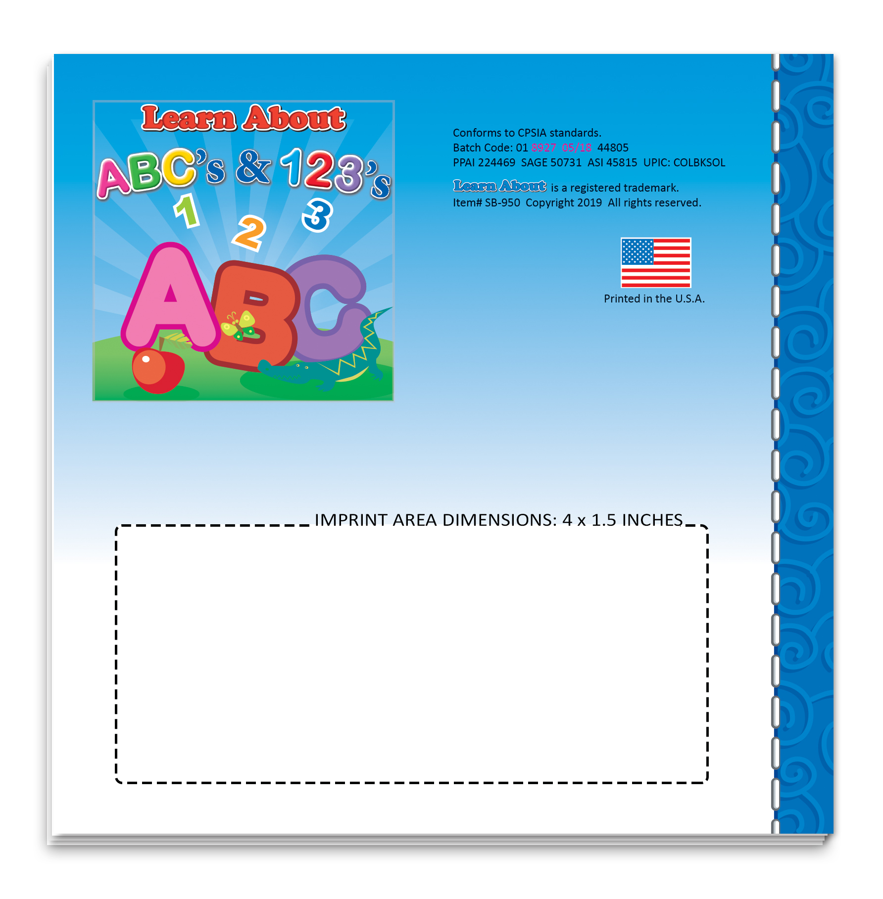 Learn About ABCs & 123s Storybook 1