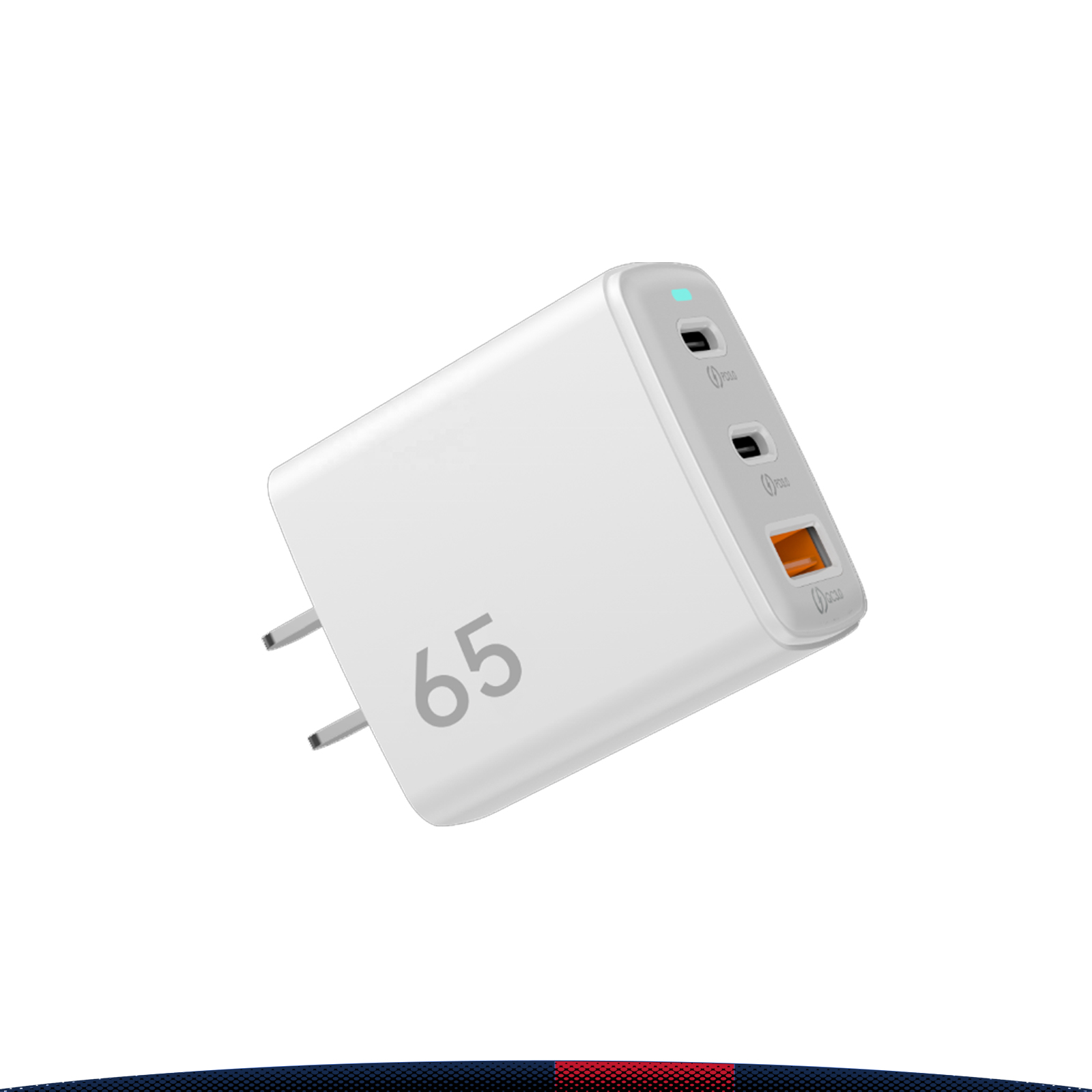 Voltix 65W 3-Port Fast Charging Wall Charger 6