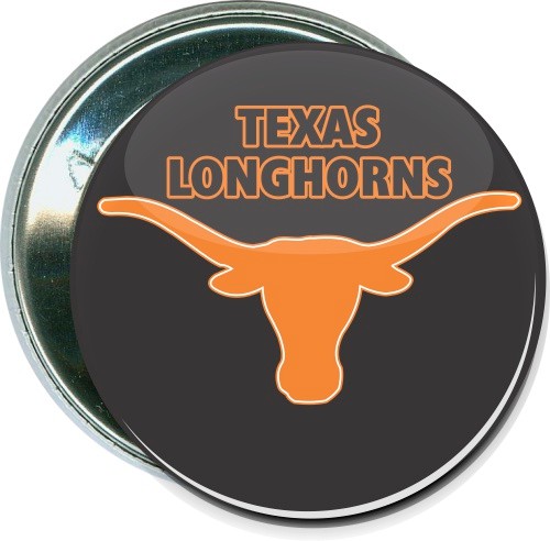 Texas University Longhorns 1, College Button