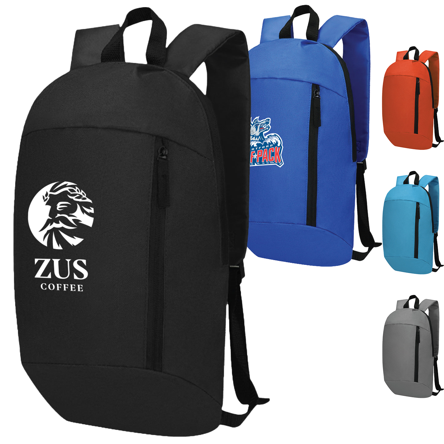 Nylon Backpack w/ Padded Shoulder Strap 2