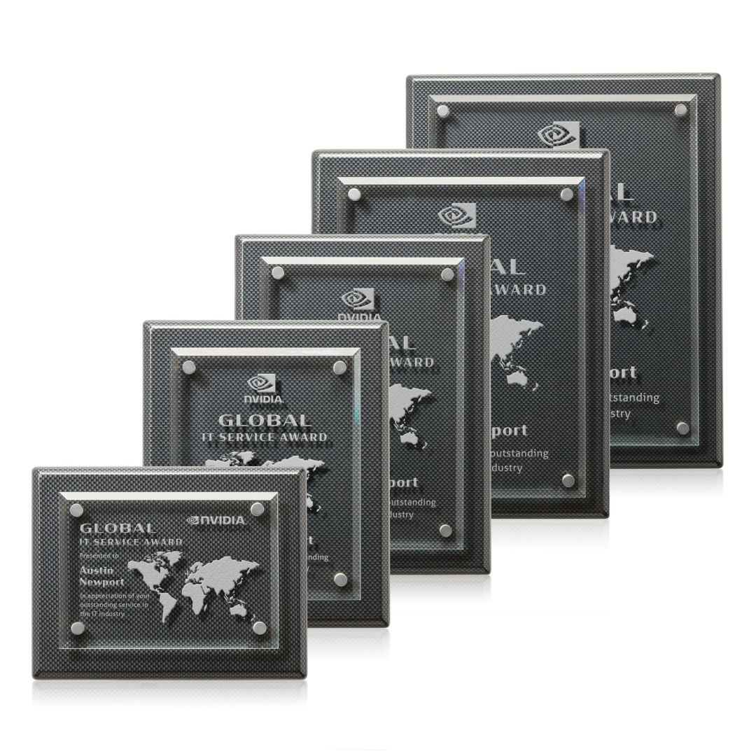 Caledon Plaque - Carbon Fibre/Silver 18