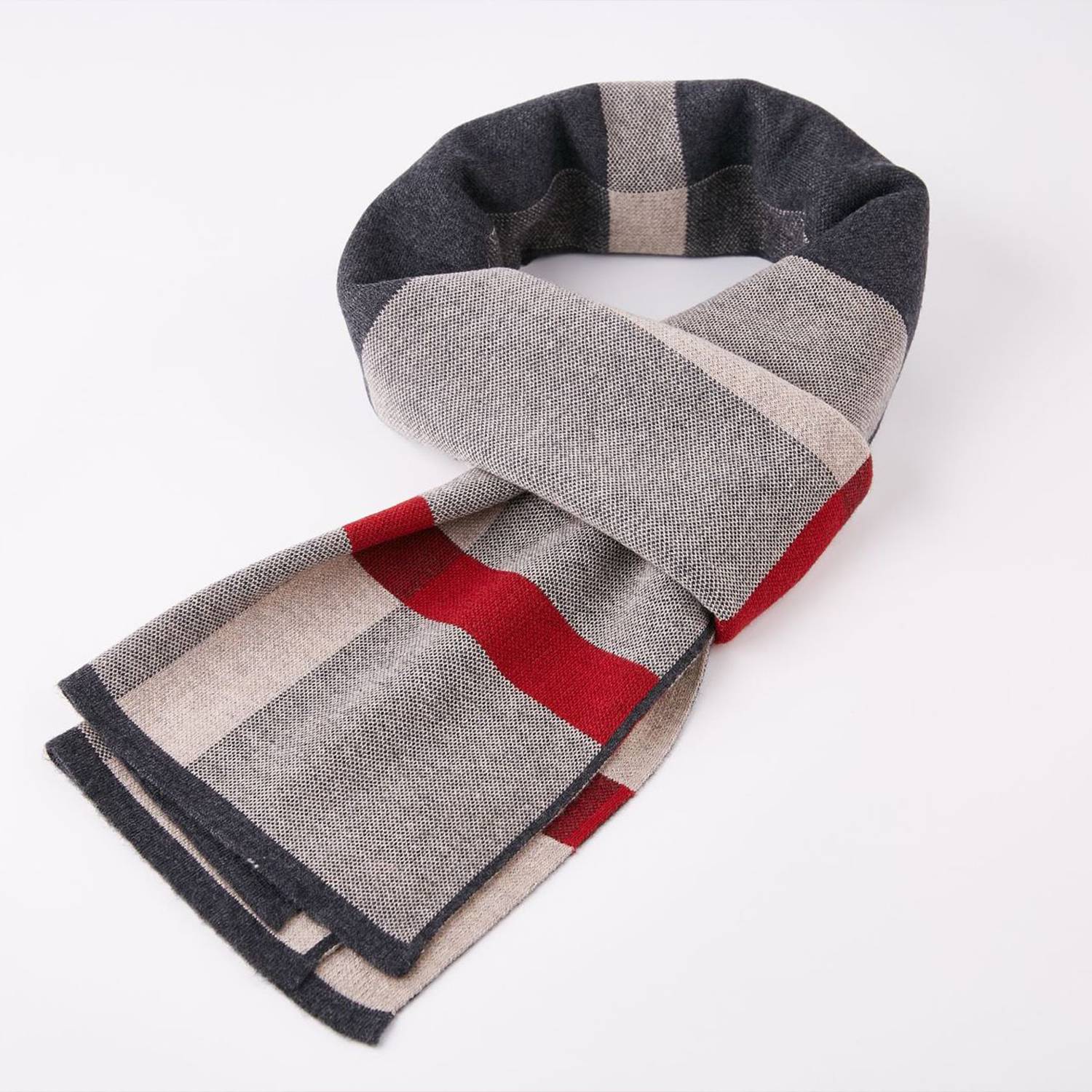 Colorblock Wool Scarf 6