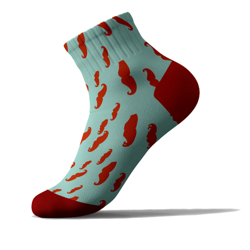 Jacquard Weave 200-Needle Cotton-Blend Ankle Socks 5