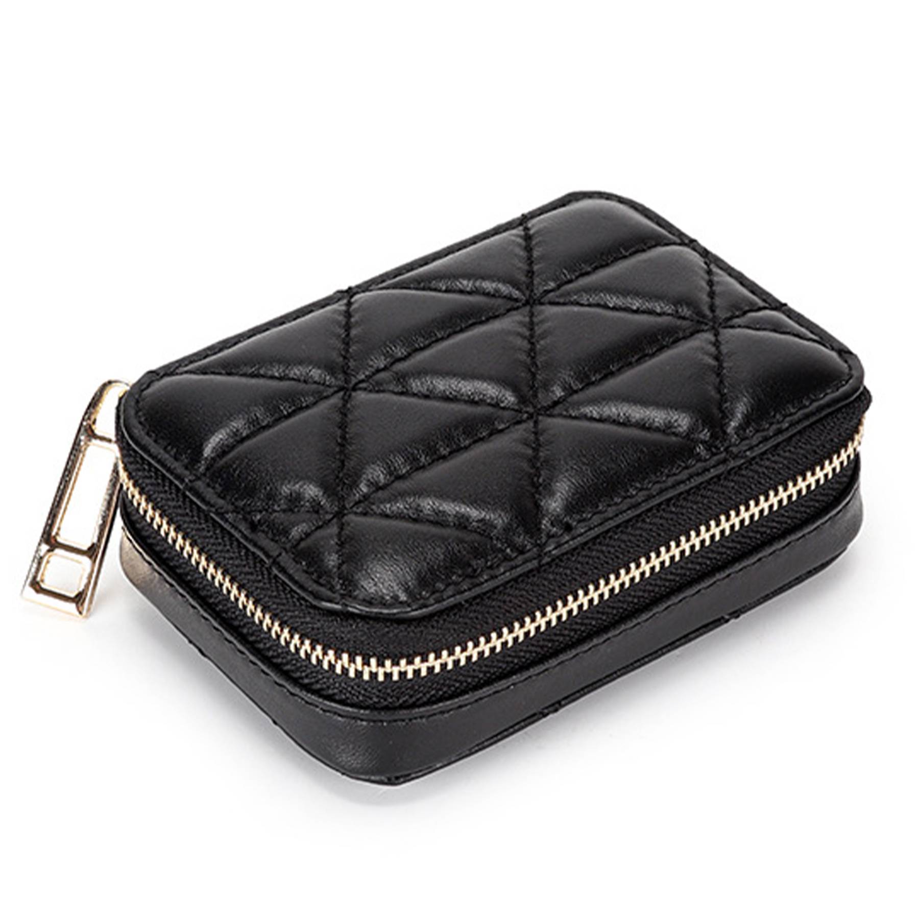 Genuine Leather Makeup Bag With Mirror 4