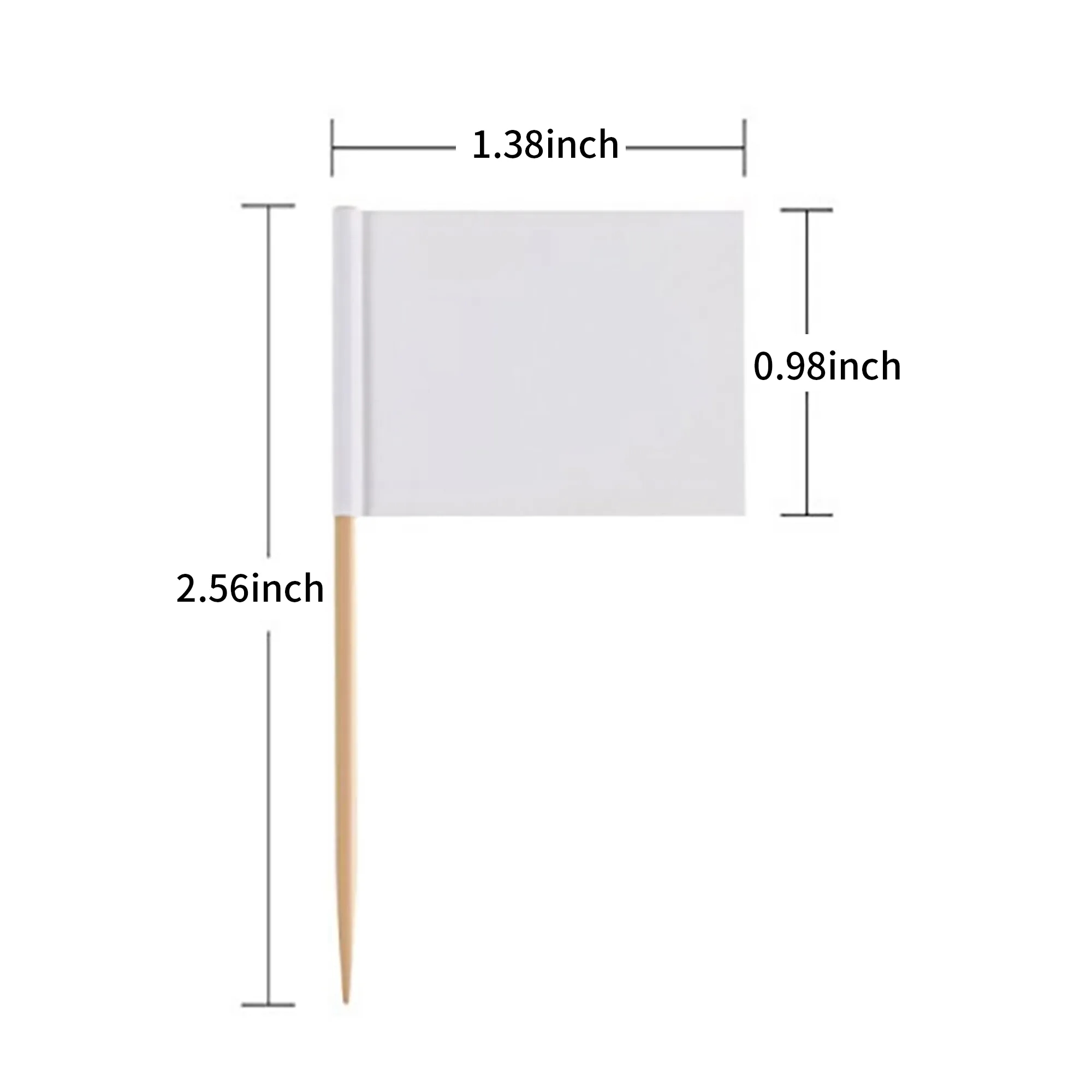 Toothpick Flag 2.56x1.38 Inch for Food Decoration 2