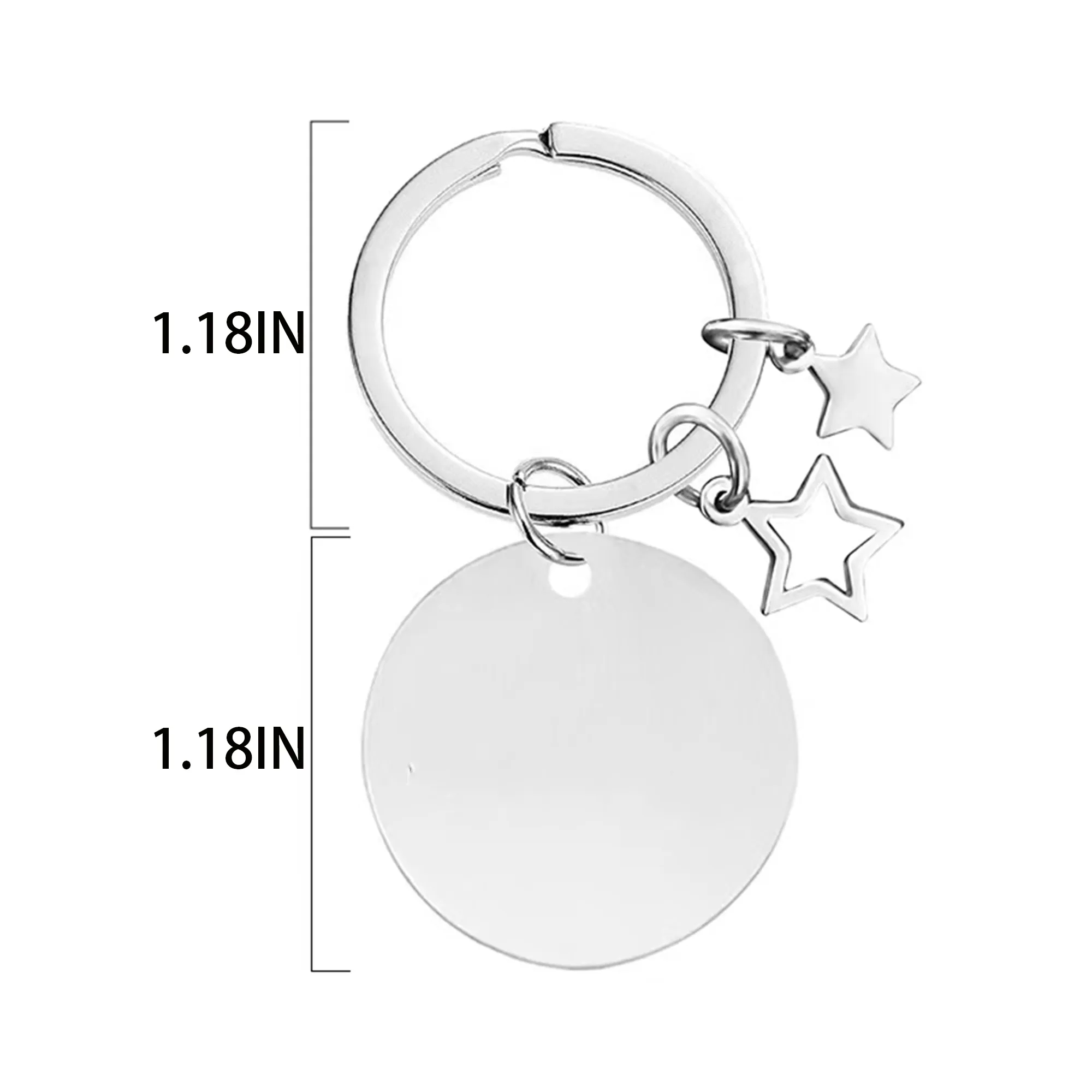 Metal Keychain With Customizable Logo 2