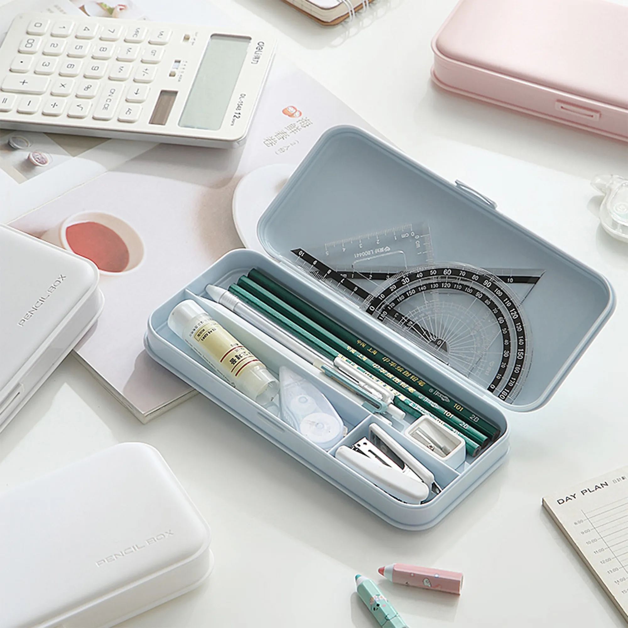 Secure Multi-Compartment Pencil Box Large Capacity 3
