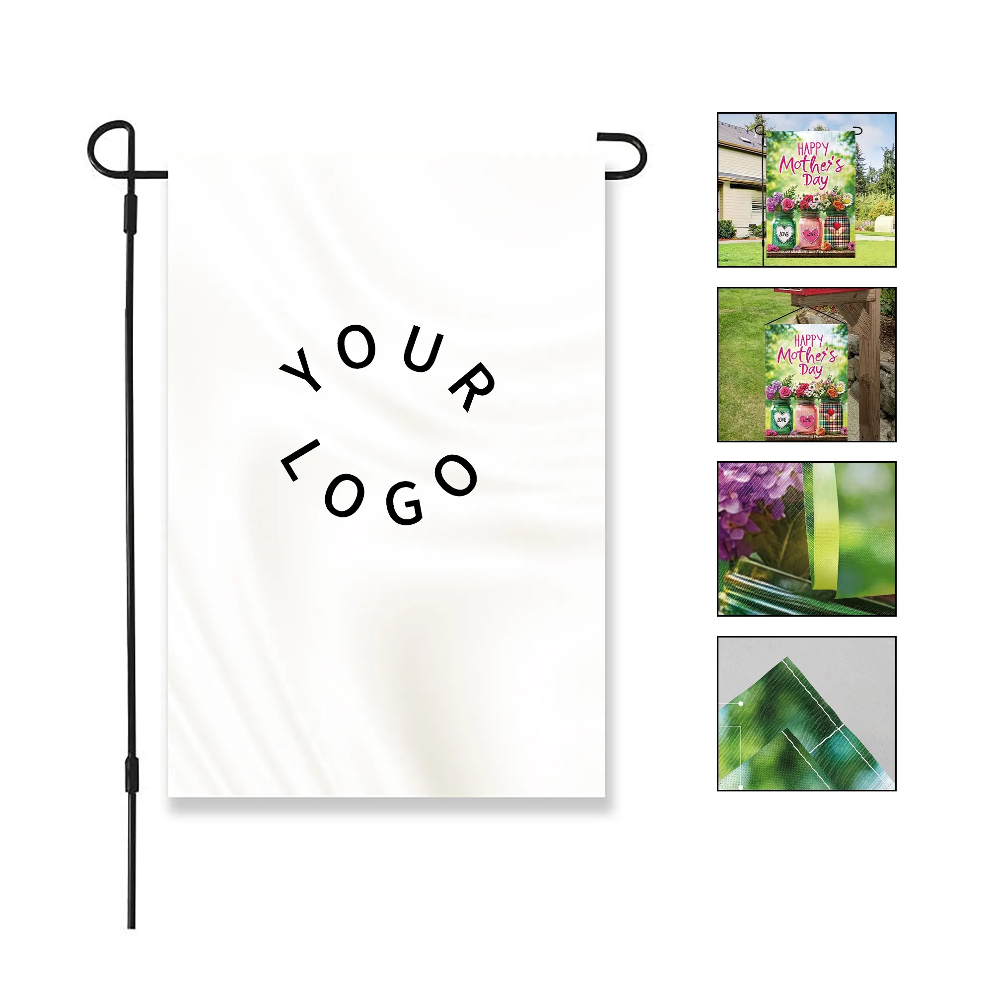 Custom Polyester Holiday Garden Flag 2