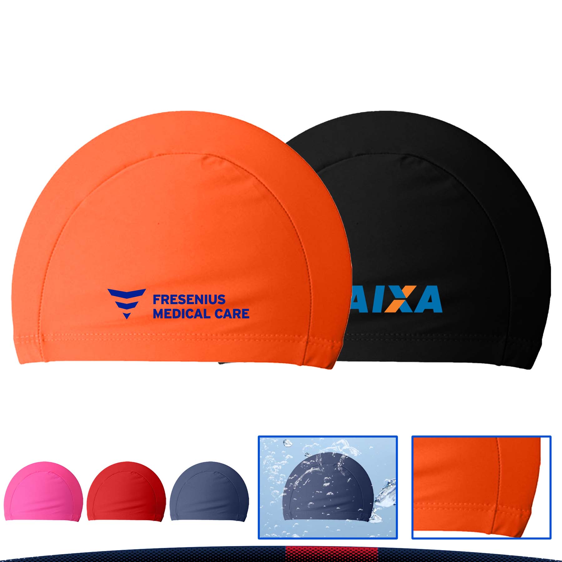 Nylon Fabric Swimming Cap 3