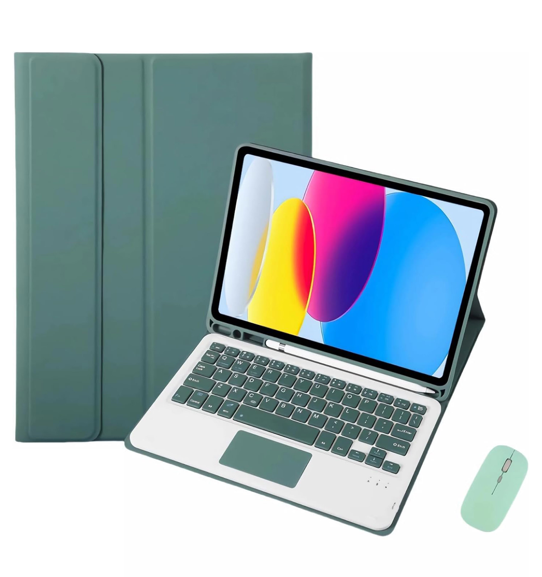 iBank ® Detachable Bluetooth Slim Wireless Keyboard and Soft Back Cover Tablet Case 1