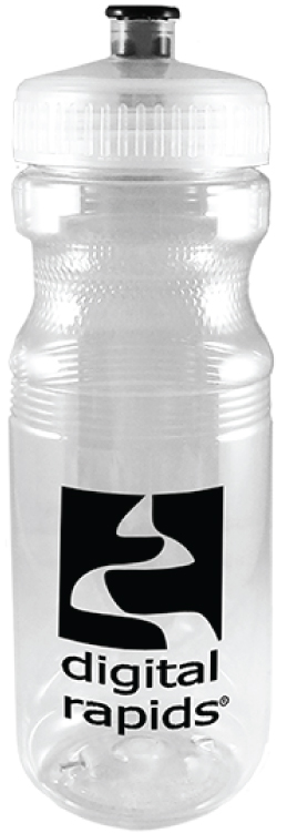 24 oz Eco-Polyclear Bike Bottle - PET Plastic - USA Made 4