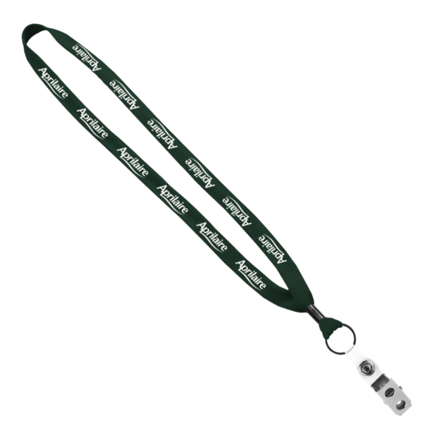 5/8" Polyester Shoelace Lanyard with Metal Crimp & Split-Ring 52