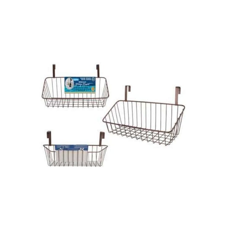 Over Cabinet Storage Basket - Black, promotional household item with logo imprint 2
