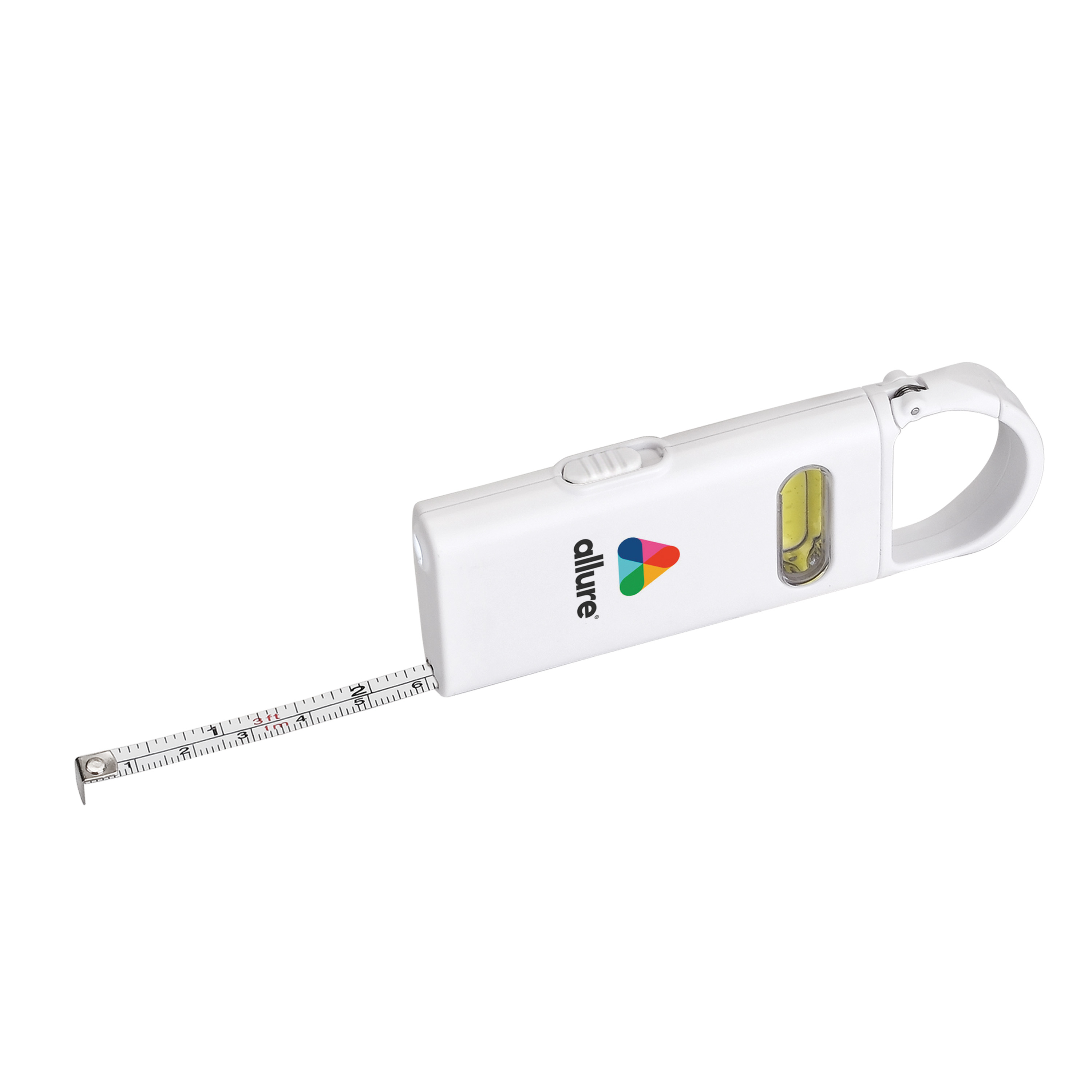 Carabiner COB Flashlight w/ Measuring Tape 18