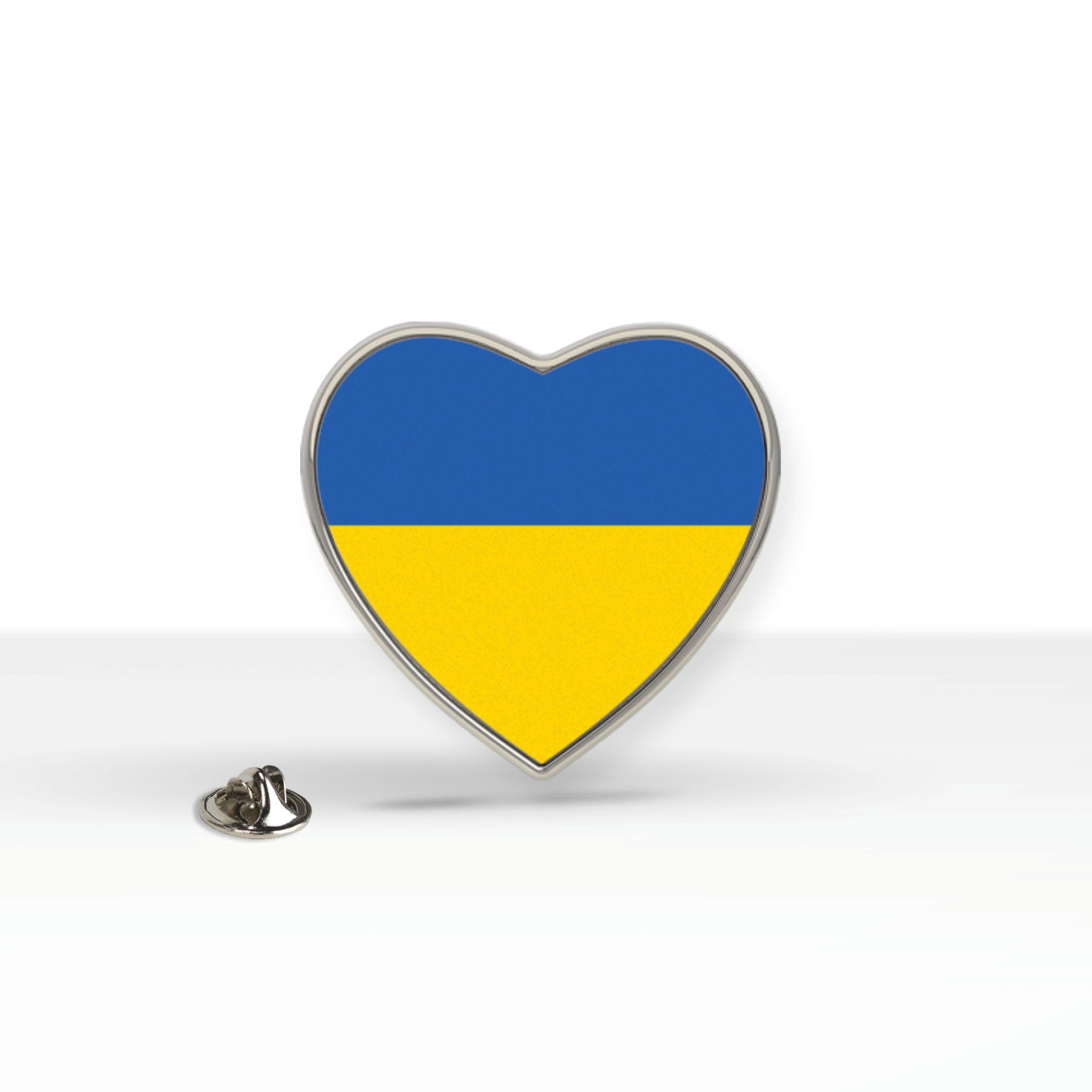 Support Ukraine Express Lapel Pin (1 x 1 inHeart) 1