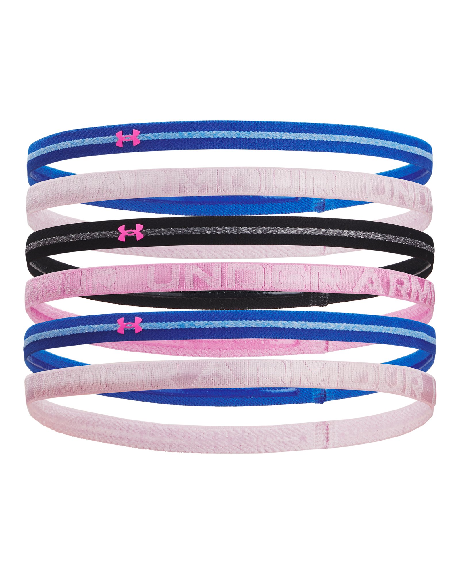 UA Heathered Mini Women's 6 Pack Headbands 3