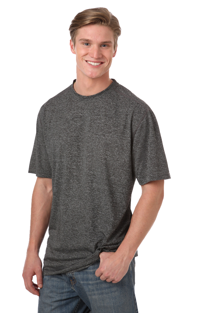 Men's Heathered Crew Neck Tee 3