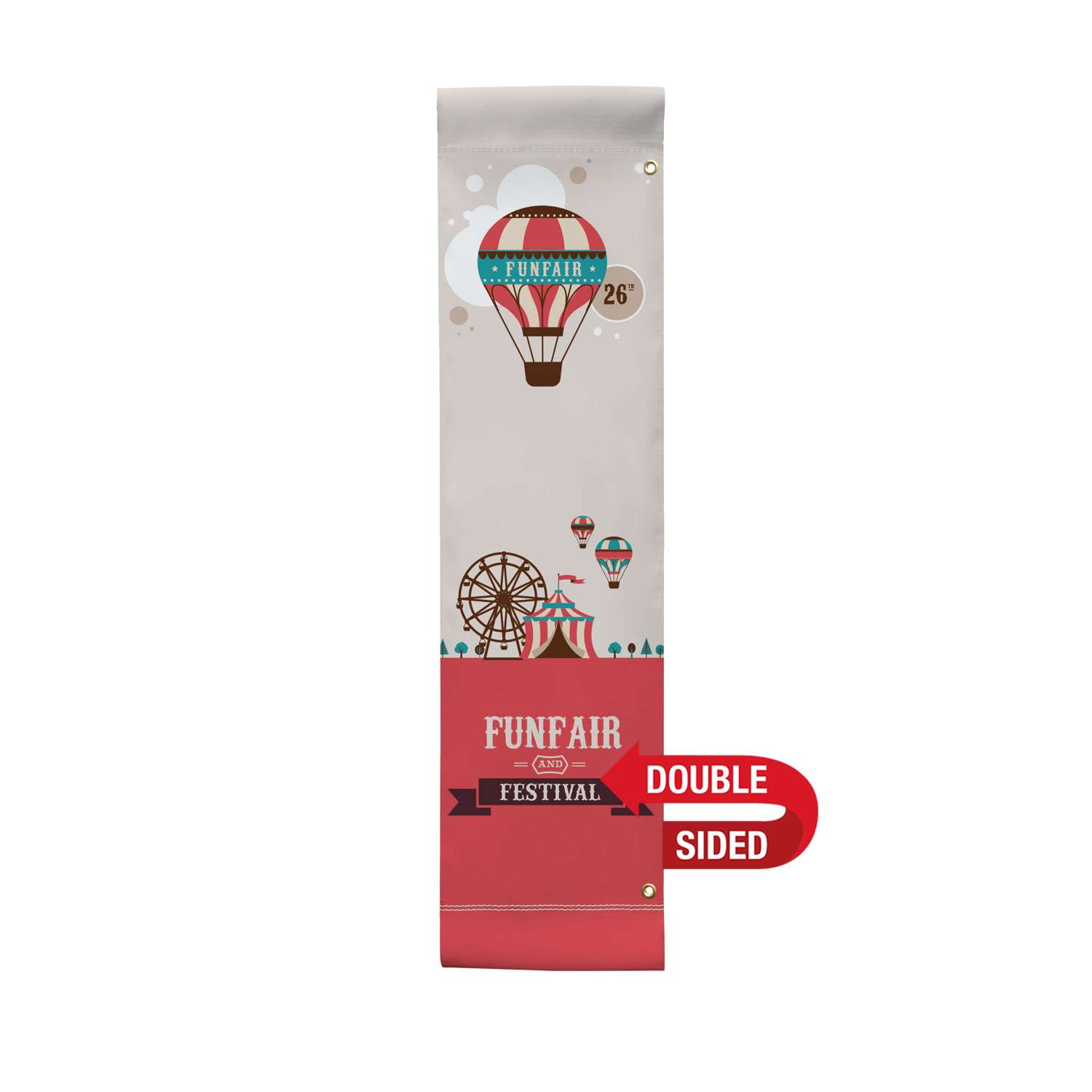 24" x 96" Vinyl Boulevard Banner Double-Sided