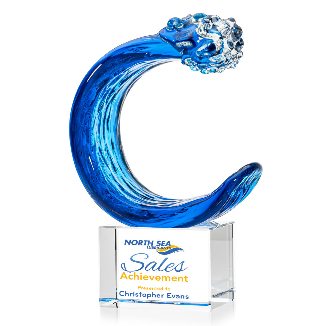Oceana VividPrint™ Award on Lexington Base - Clear 3