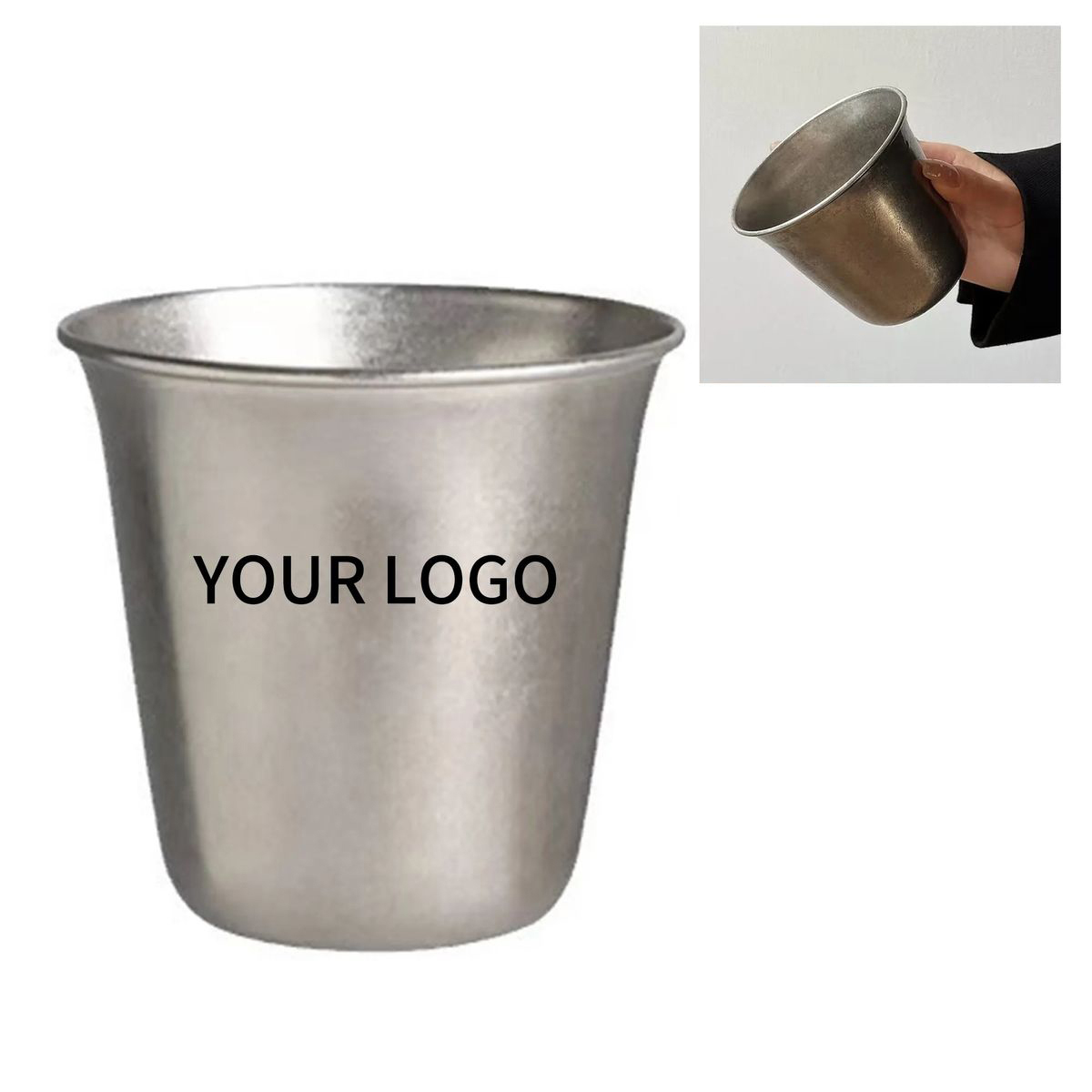 Brushed Stainless Steel Cup for Camping Trips 2