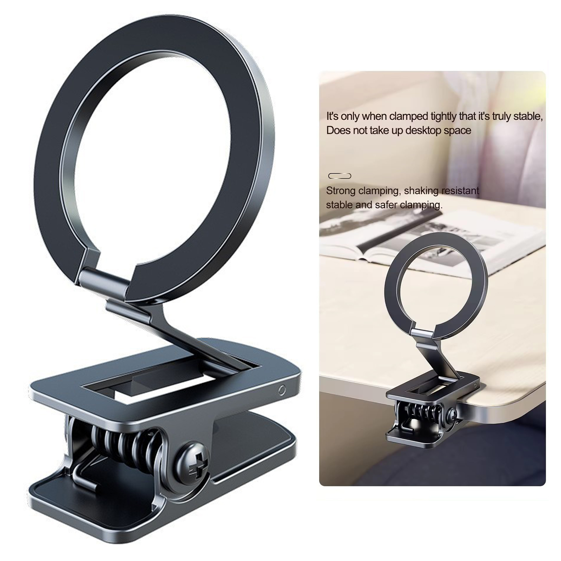 Universal Clip-On Magnetic Adjustable Multipurpose Phone Holder Mount 2