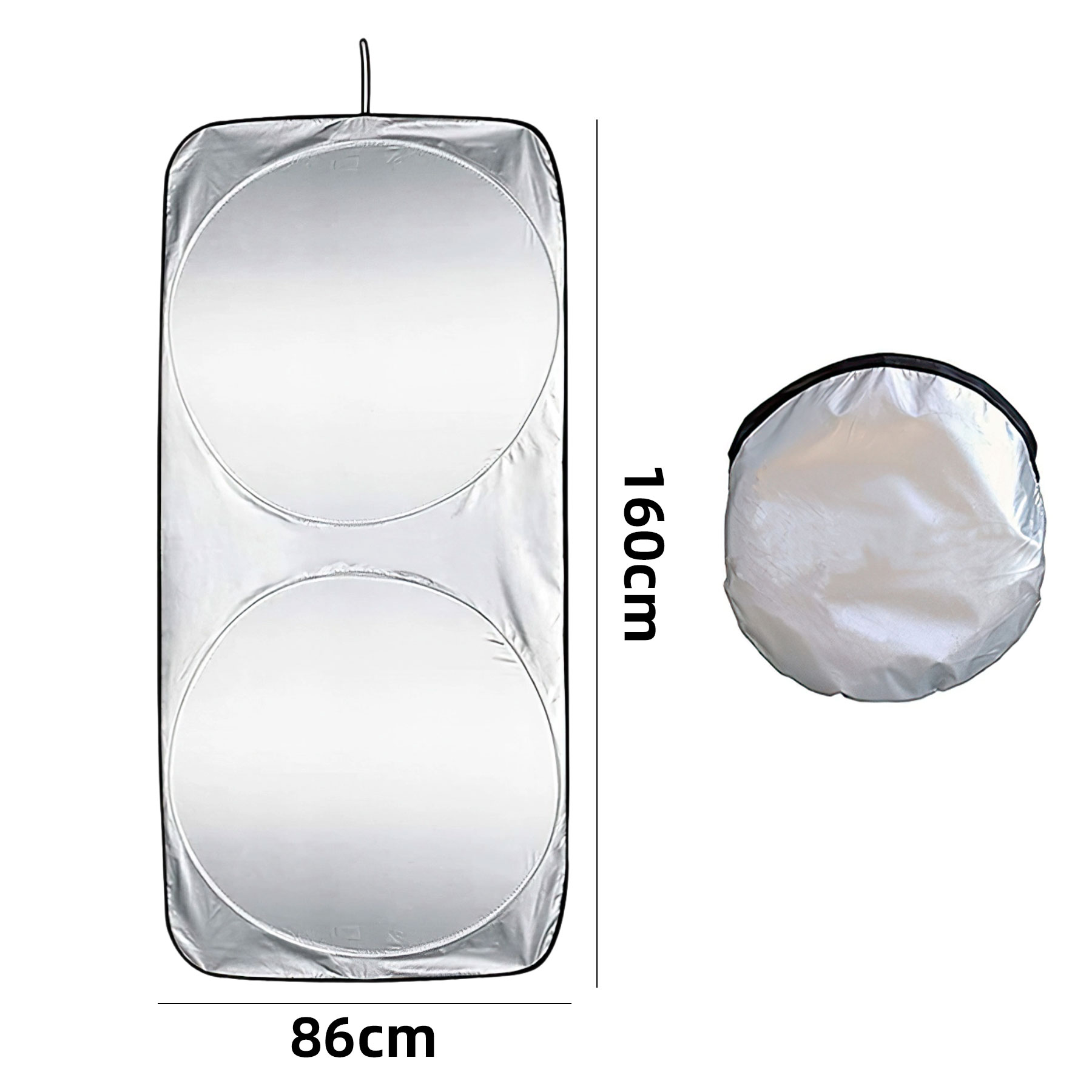 Silver-Coated Windshield Shade (59'' x 27.5'') 6