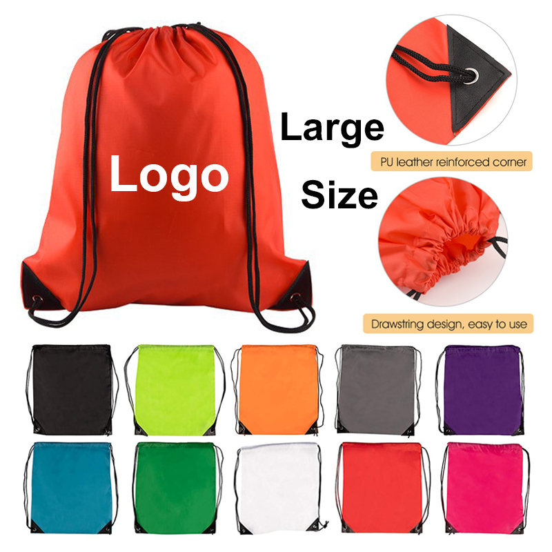 210D Polyester Classic Large Cinch Backpack 2