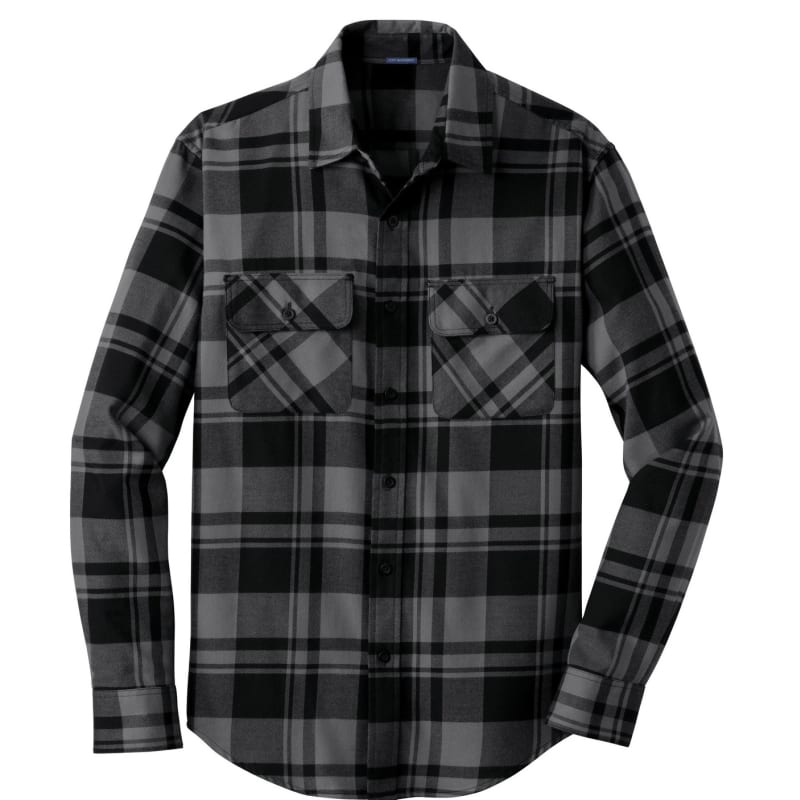 Port Authority Plaid Flannel Shirt. 1