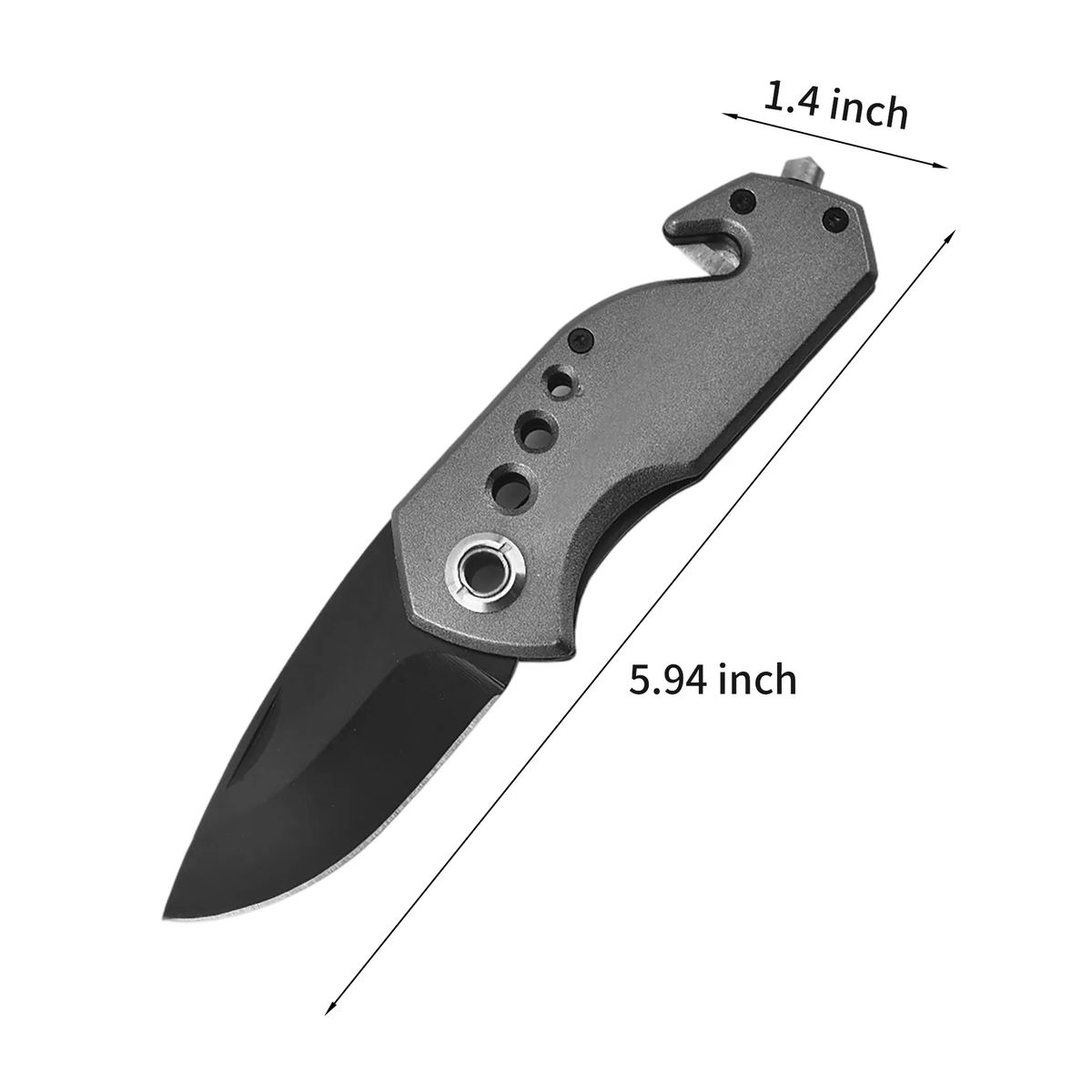 Aluminum Folding Knife with Rugged Handle and Secure Grip 3