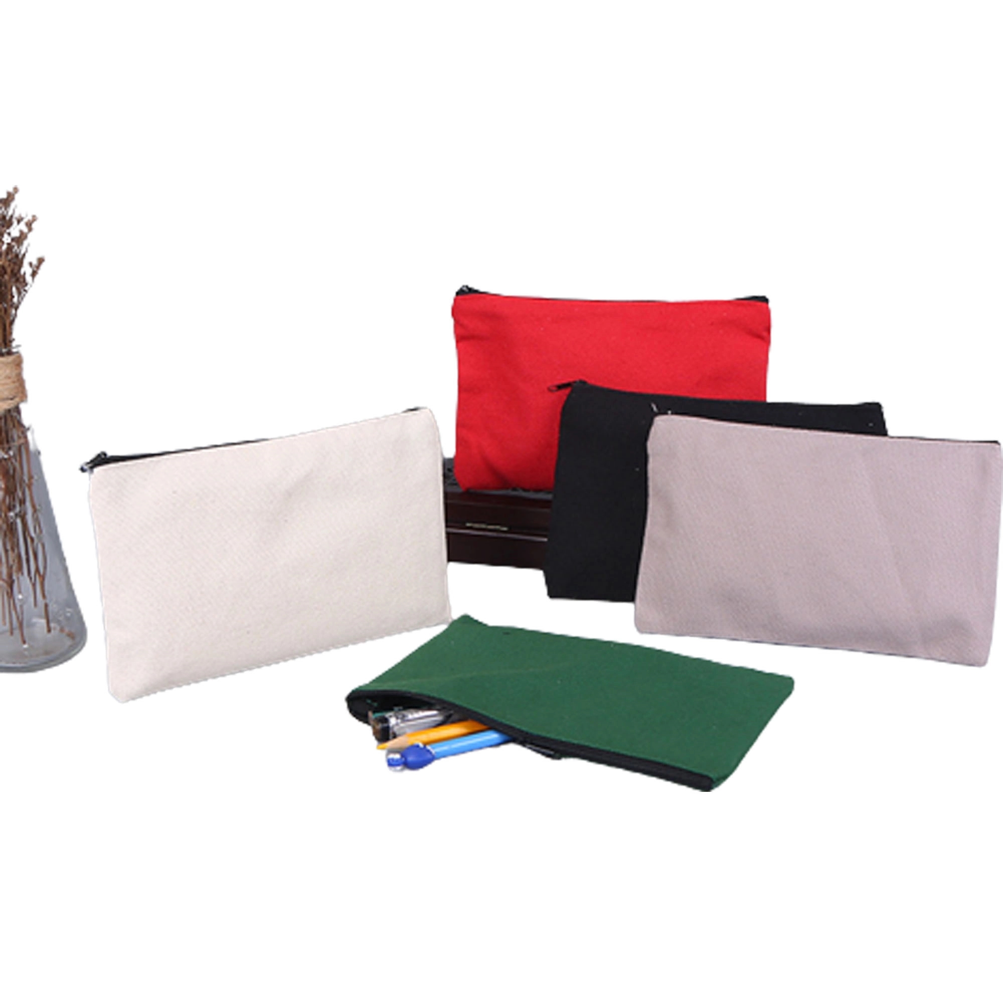 Multipurpose Canvas Zipper Bag, custom tote bag with logo imprint 4